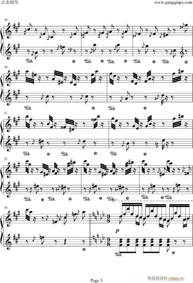 李斯特音乐会练习曲之二(侏儒之舞)_李斯特5
