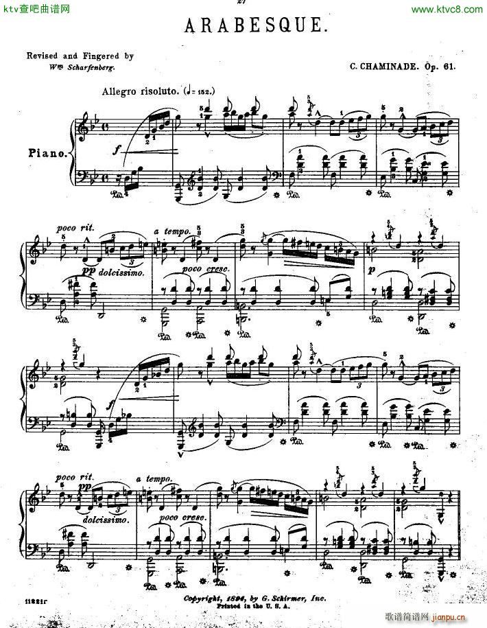 Chaminade op 61 1ère arabesque1