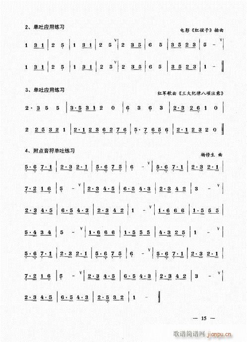 简捷实用唢呐教程  （上册）目录1-2016