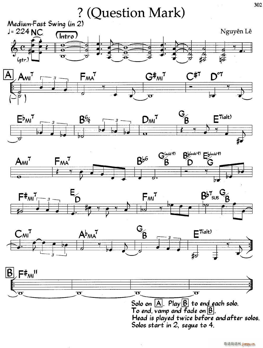(Question Mark)(爵士钢琴曲)1