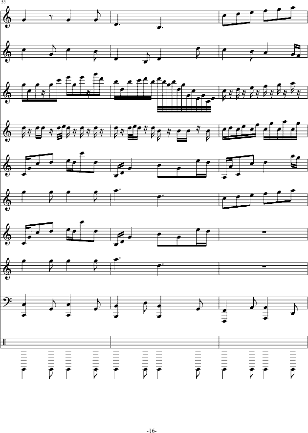 回想迷宫（冷饭流）-钢琴谱(钢琴曲)-升c小调16