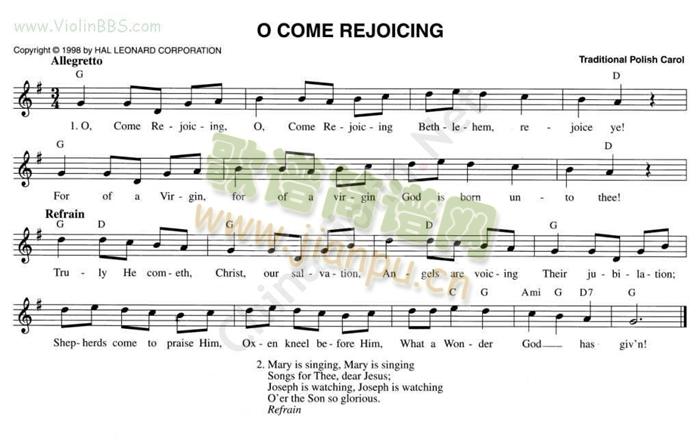 138.O COME REJOICING1