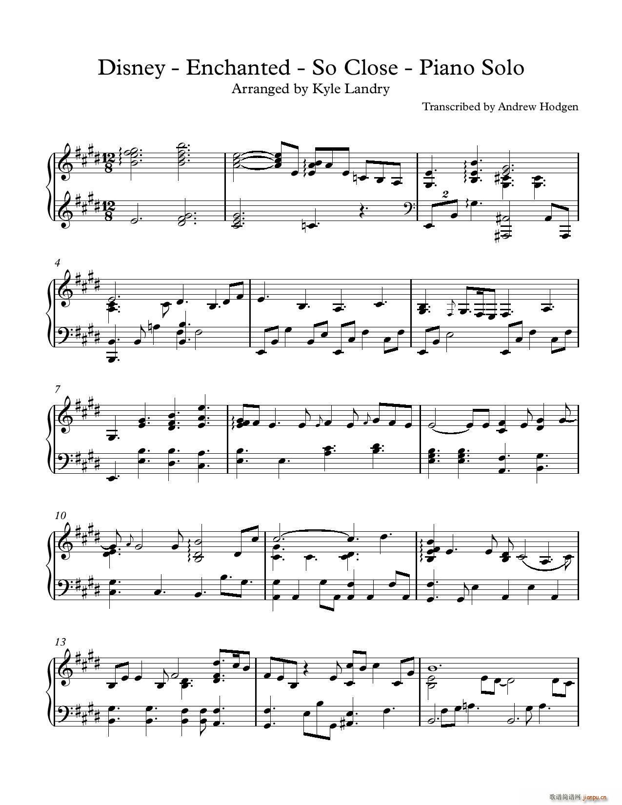 魔法情缘(Enchanted OST)- So Close_Jon Mclaughlin1