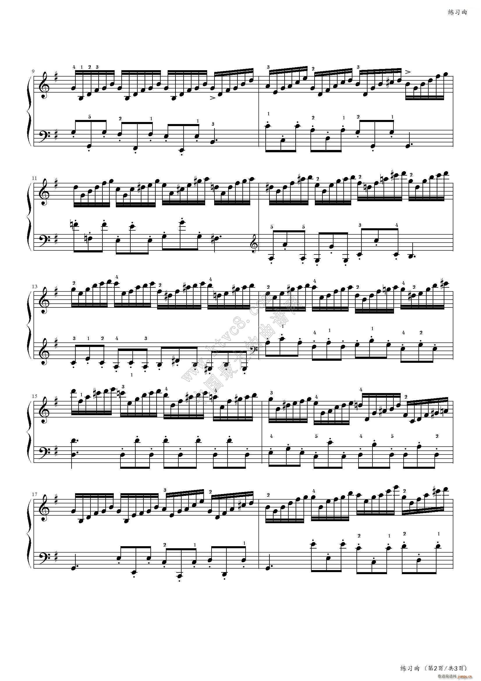 练习曲（No 24）（中国音乐学院社会艺术水平考级全国通用教材第二套 八级曲目）2