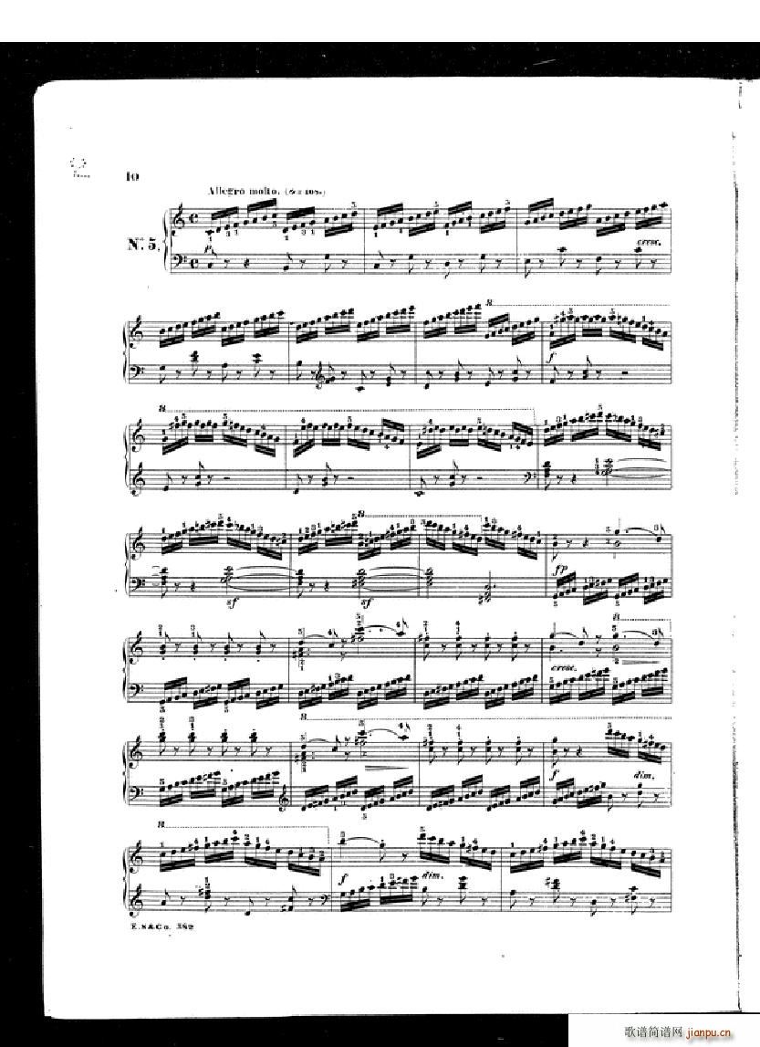 Czerny School of Velocity book 1 Op 2998