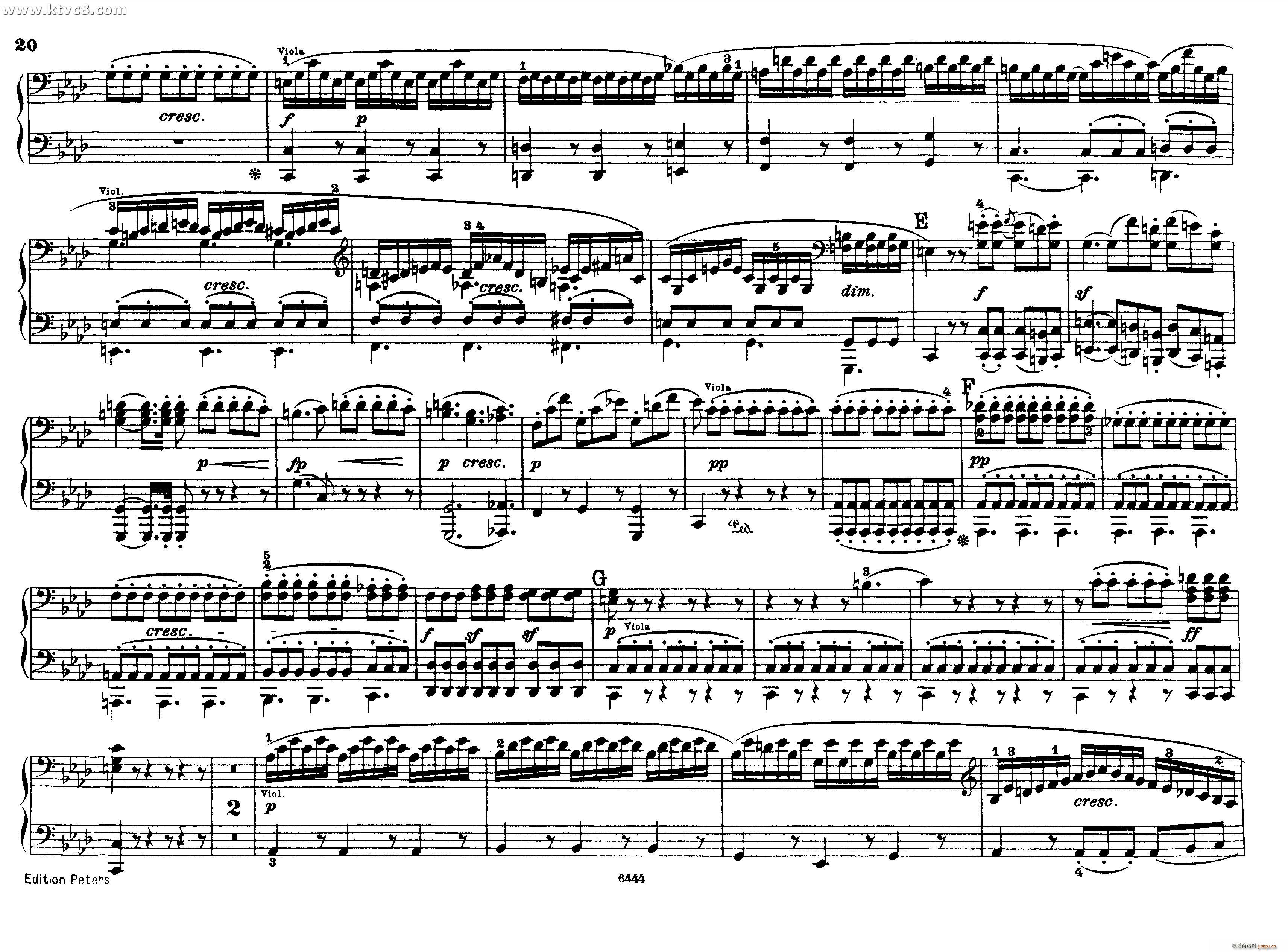 贝多芬大七重奏Op 20 钢琴四手联弹19