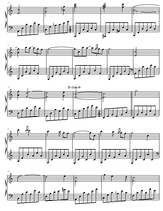 Moon River-钢琴谱(钢琴曲)-未知分类2