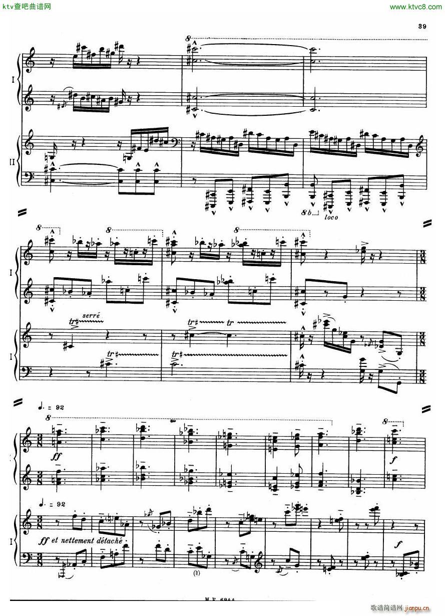 Auric Partita for two pianos39