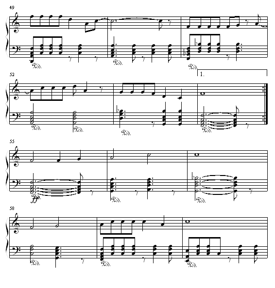 忘情水-钢琴谱(钢琴曲)-刘德华5
