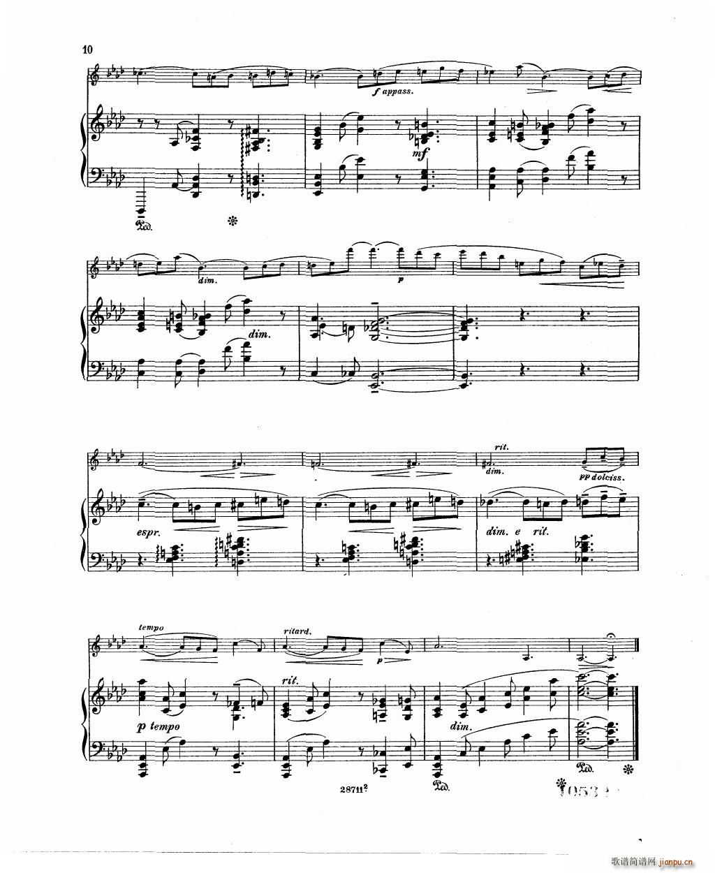 Bowen Barcarolle for violin and piano12