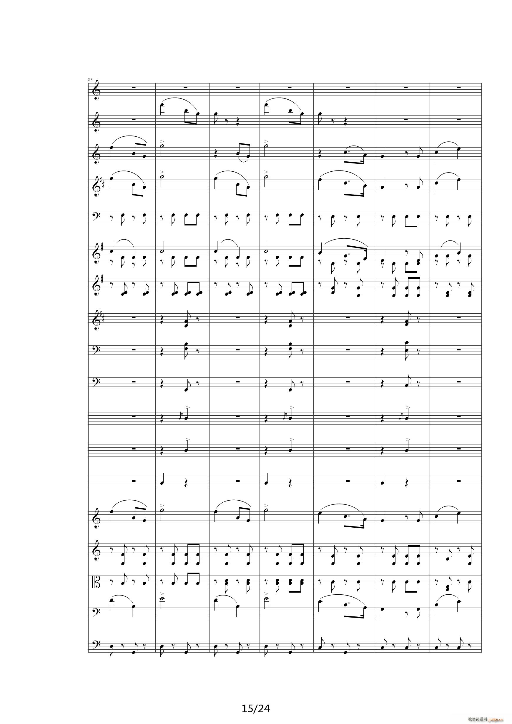 雷鸣电闪波尔卡(管弦乐总谱 分谱)(00雷鸣电闪波尔卡-Orchestra)15