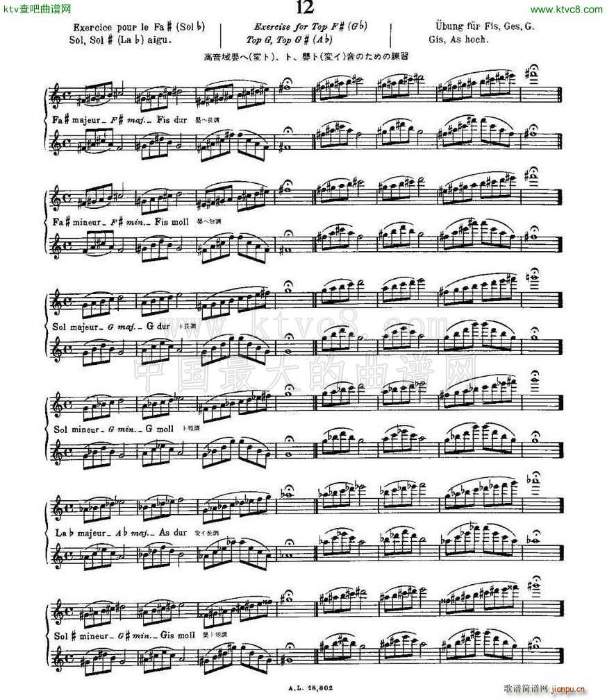 初级练习之12 Alphonse Ludec Debutant Flutiste2