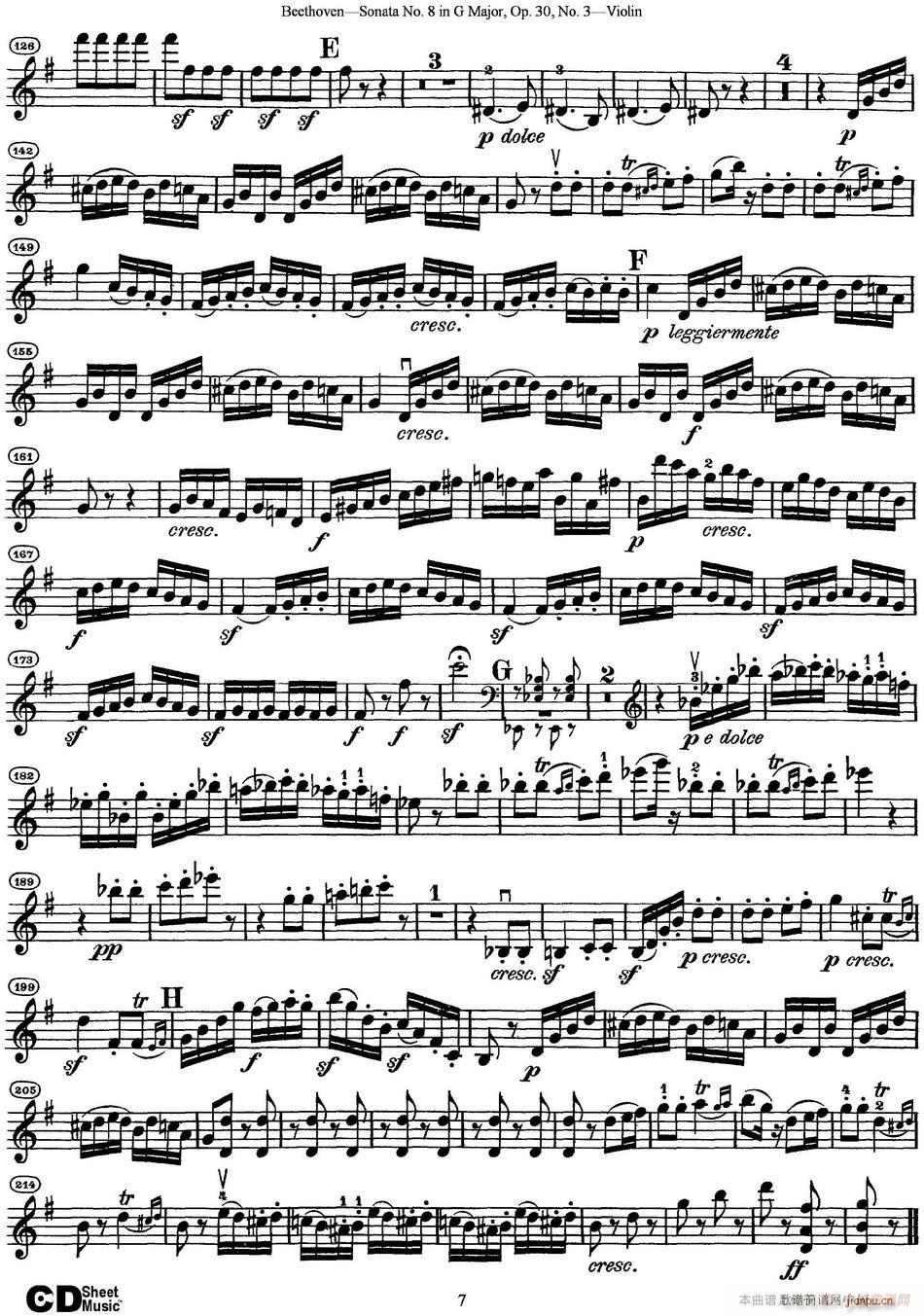 Violin Sonata No 8 in G Major Op 30 No 37