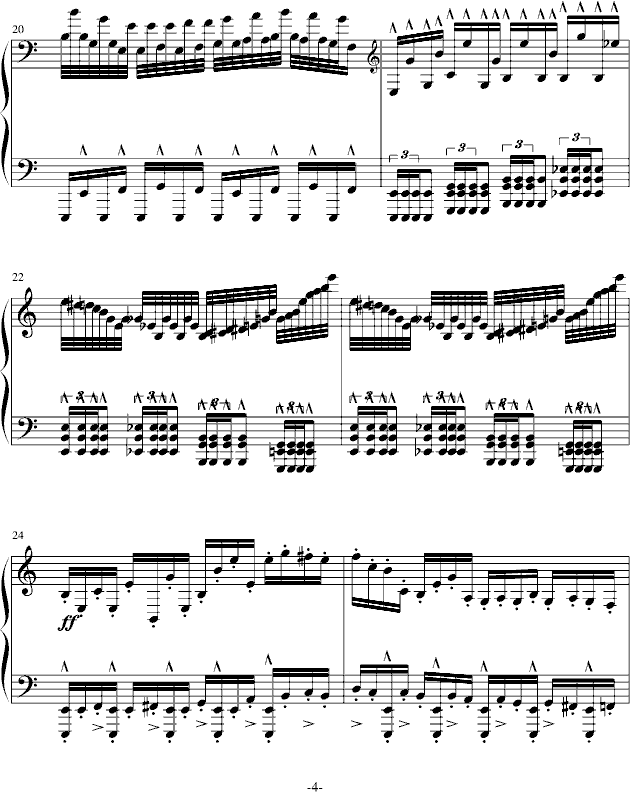 龙卷风  超级练习曲-钢琴谱(钢琴曲)-wang5549034414