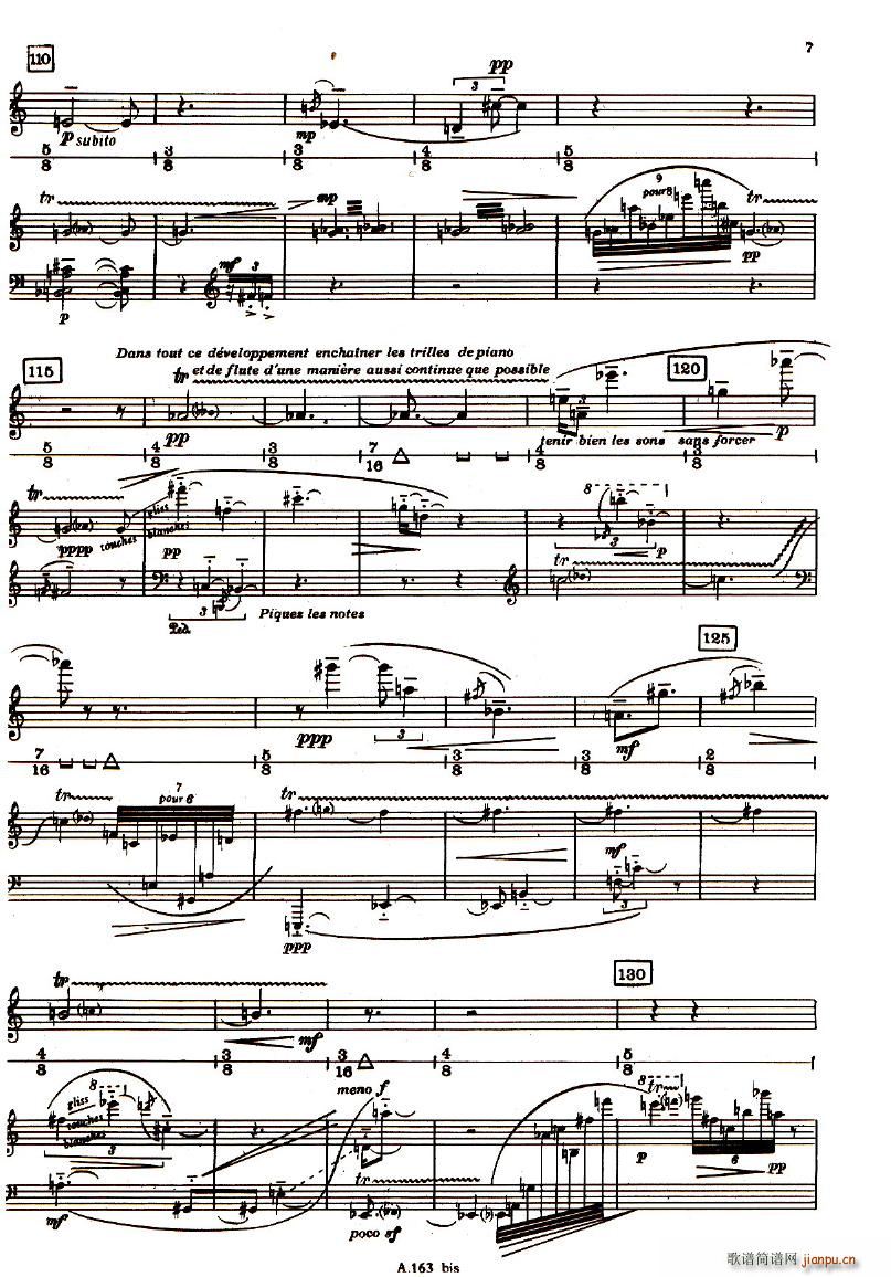 Boulez Sonatine Pour Flute Et Piano7