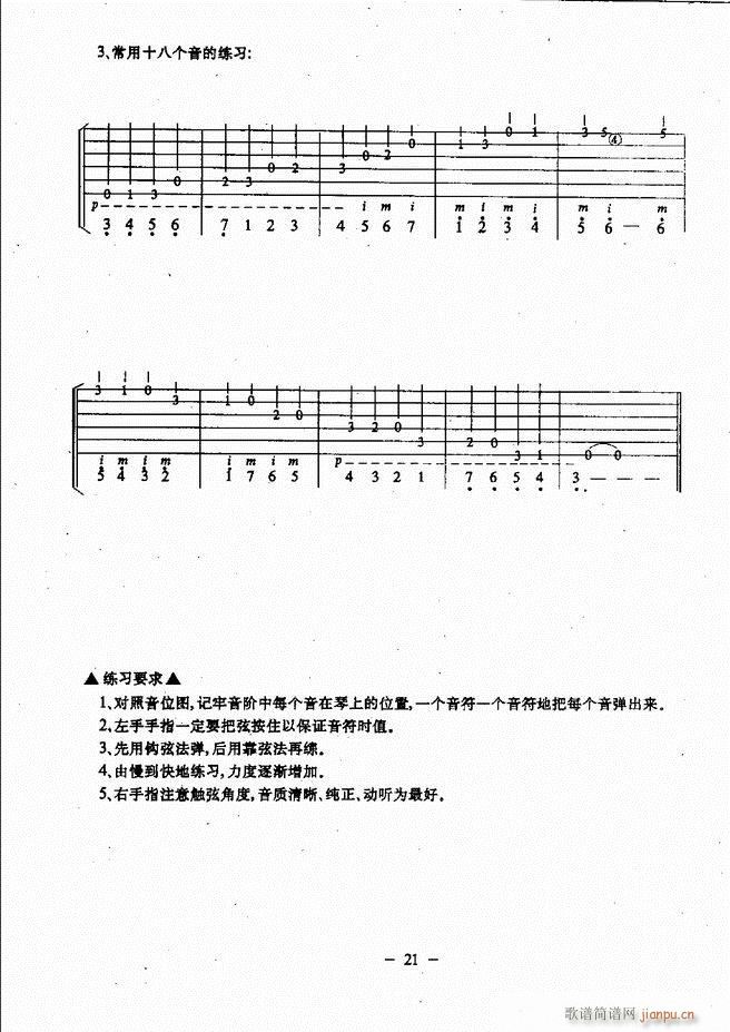 民谣吉他教程 目录前言 1-6026