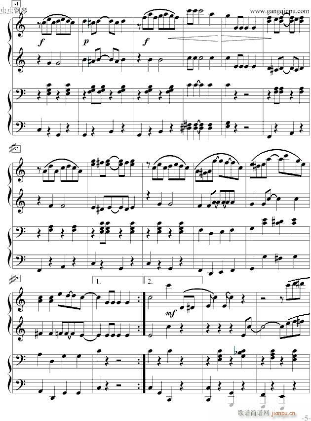 The Entertainer （四手联弹）_Scott Joplin5