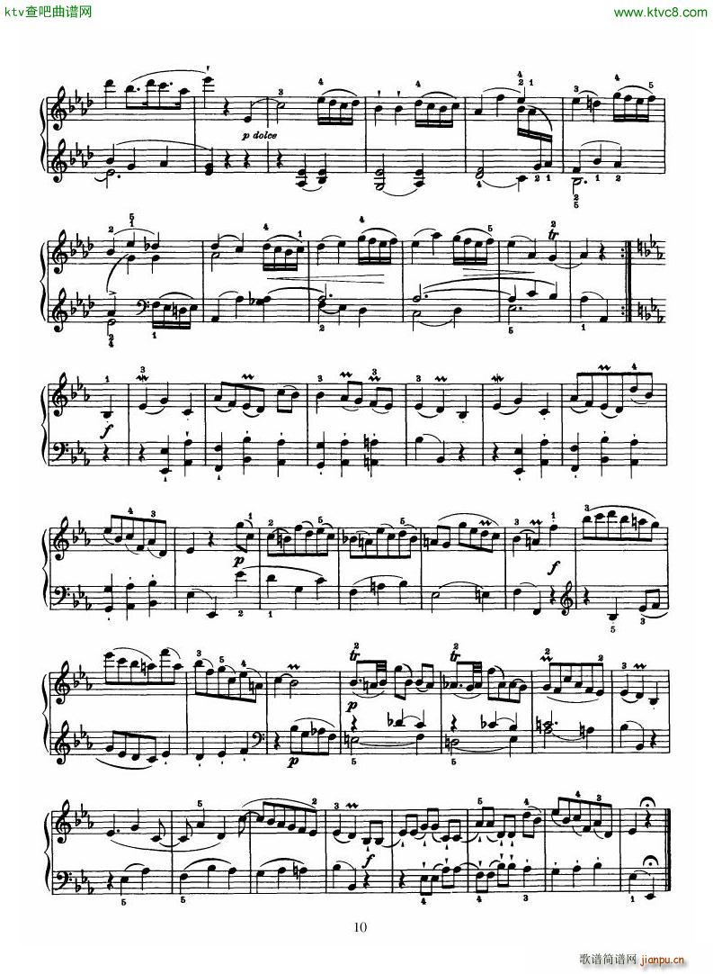 Haydn Piano Sonata No 38 In Eb10