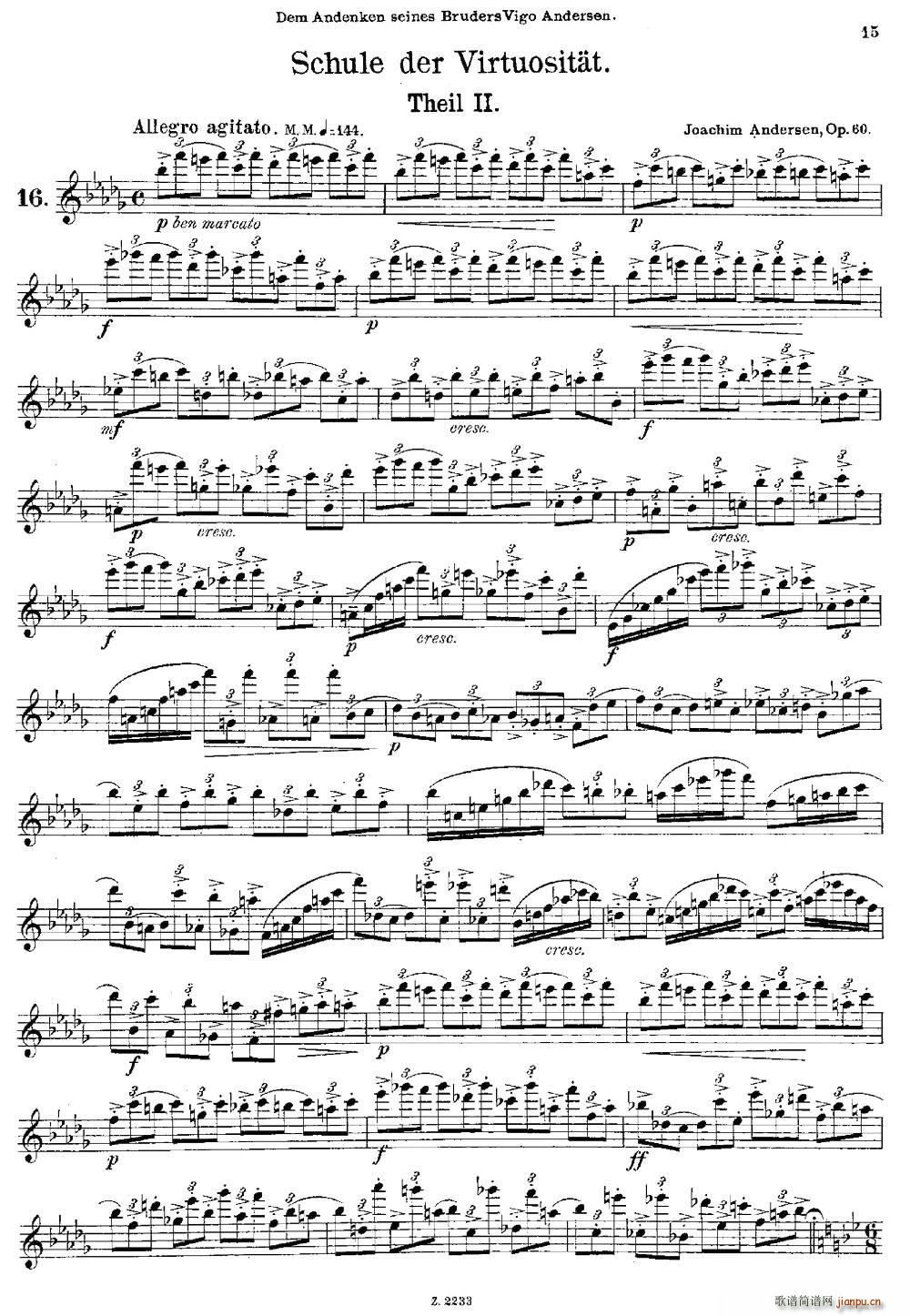 Schule der Virtuosit?t Op 60（16）1