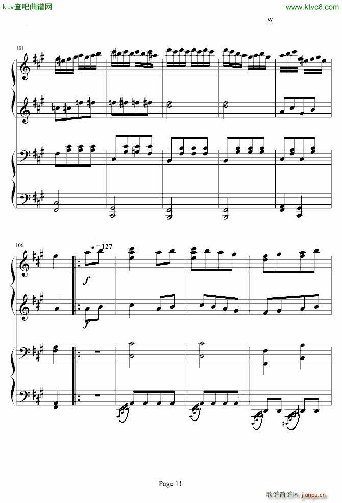 土耳其进行曲 四手联弹 李云迪_周杰伦11