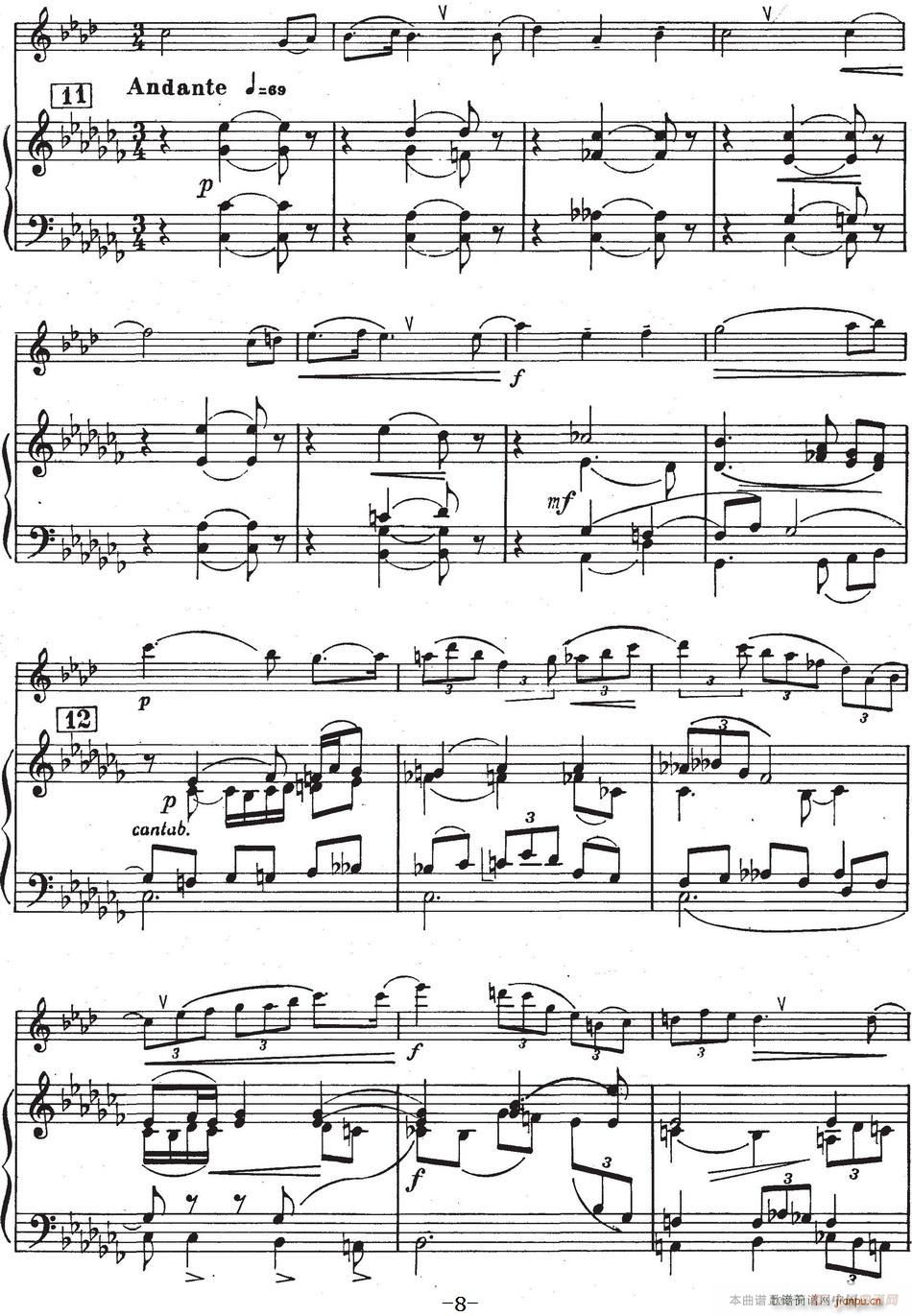 Glazunov Op 109（格拉组诺夫协奏曲Op 109）（萨克斯 钢琴伴奏）8