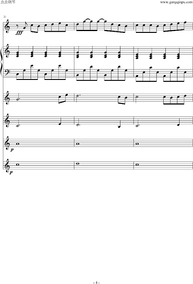 枫（键盘版）-钢琴谱(钢琴曲)-周杰伦4