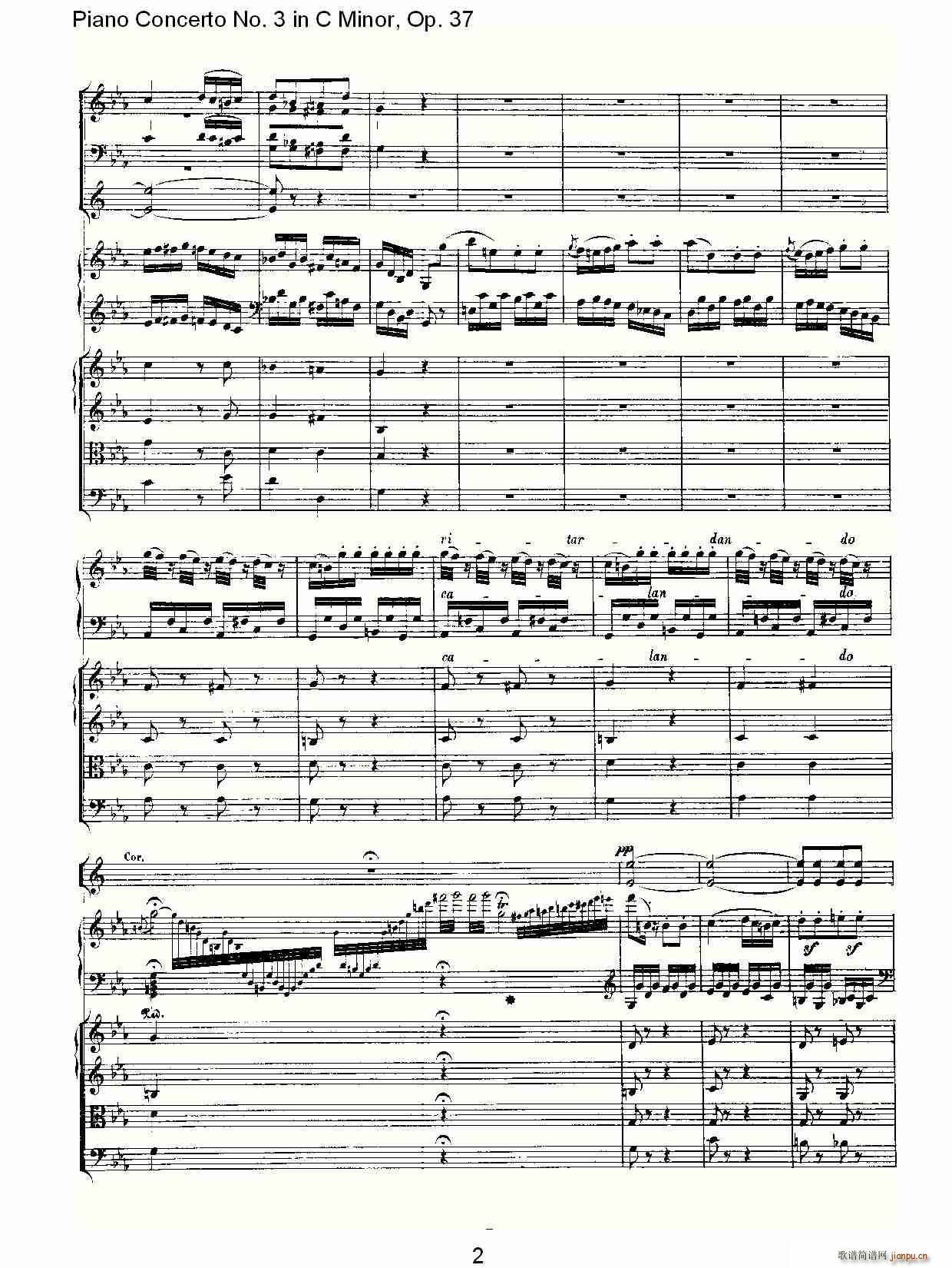 C小调钢琴第三协奏曲 Op.37  第三乐章2
