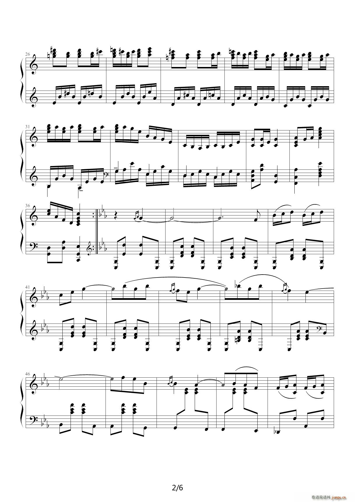 利戈顿舞曲（选自《库普兰之墓》） C调2