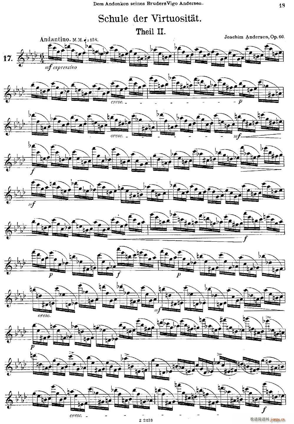 Schule der Virtuosit?t Op 60（17）1