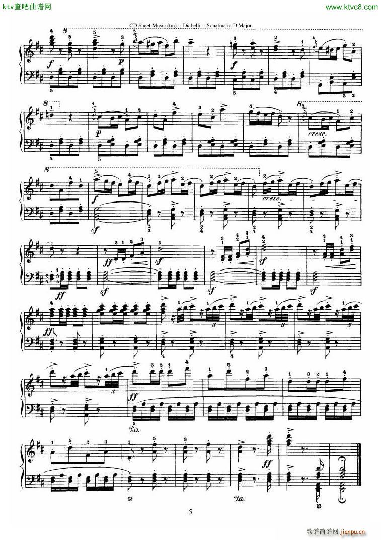 Diabelli Sonatinas Op 168 No 1 7 34P23