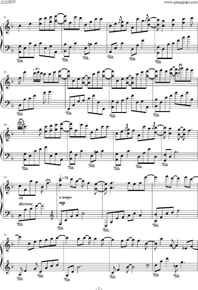 ☆Love me完美演奏版☆-钢琴谱(钢琴曲)-Yiruma2