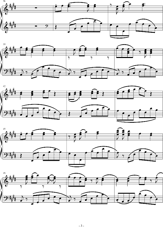 爱的翅膀-修正版-钢琴谱(钢琴曲)-韩庚3