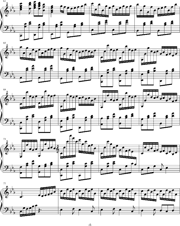 黑蔷薇组曲⒋暗夜之舞姬-钢琴谱(钢琴曲)-aqtq3144