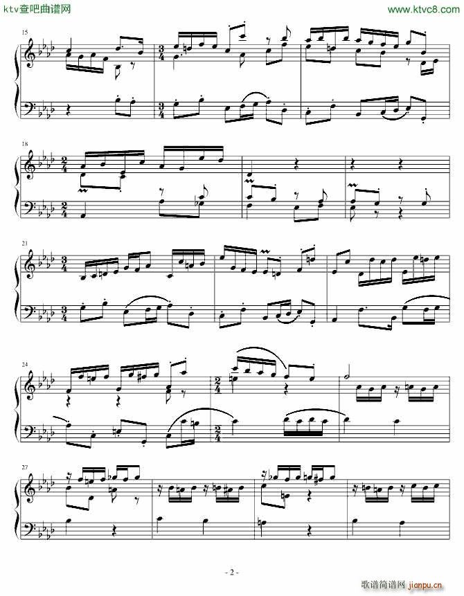 前奏曲与赋格 赋格2