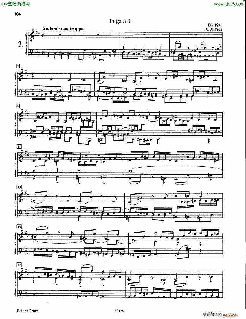 Grieg 7 Fugues EG184a 184g4