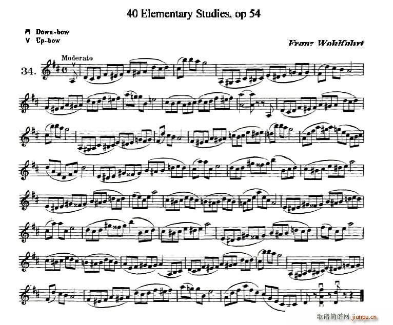 40首小提琴初级技巧练习曲之341
