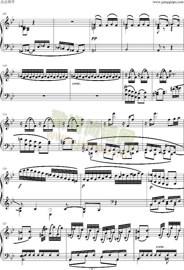 贝多芬降B大调奏鸣曲第四乐章6