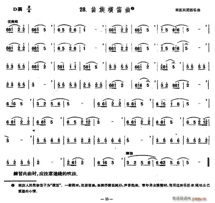 苗族横笛曲1