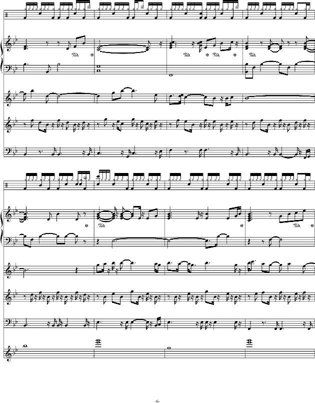 献给自己的生日-钢琴谱(钢琴曲)-swenl6