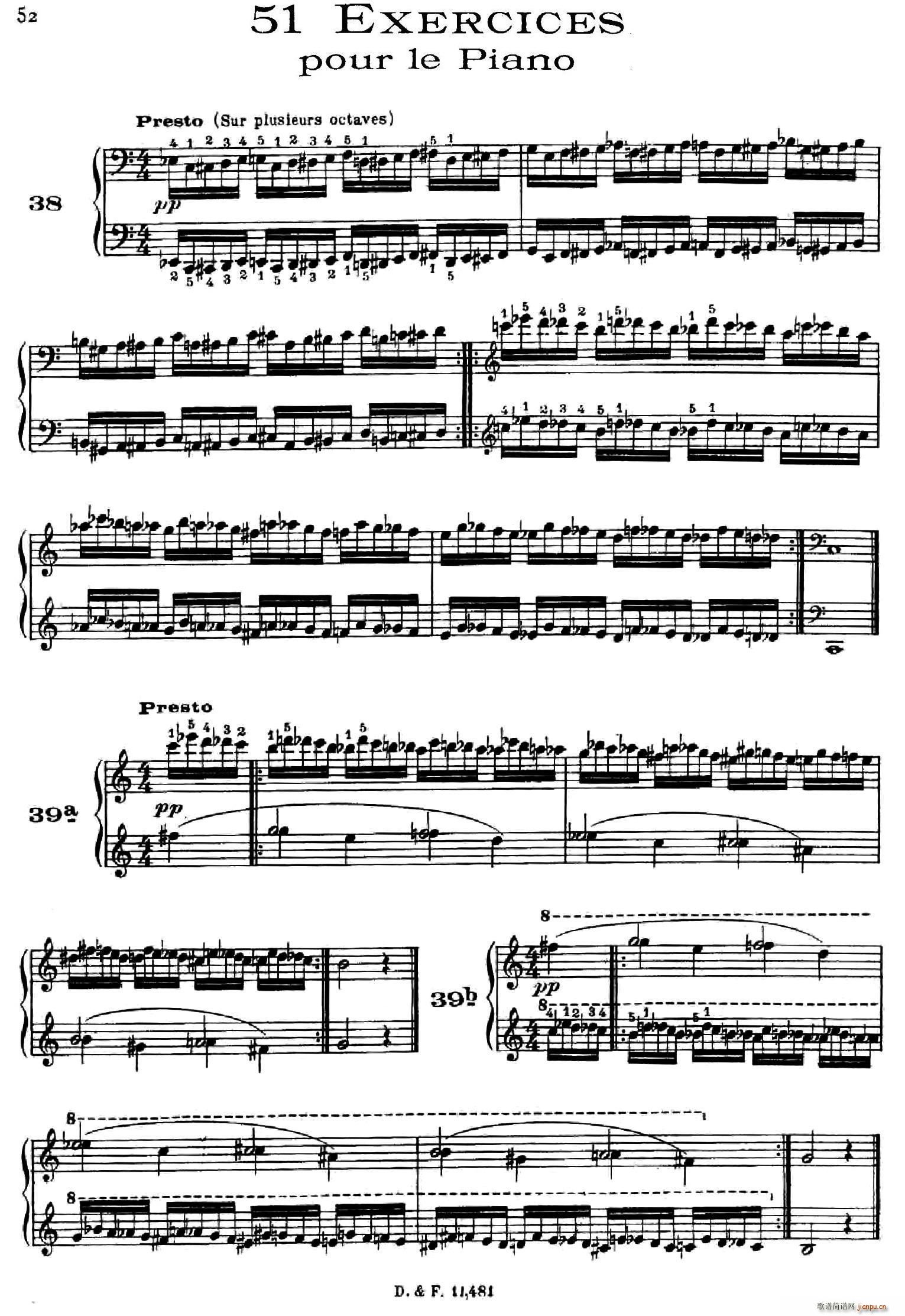 51 Exercises WoO 6(51首钢琴练习 38―51)1