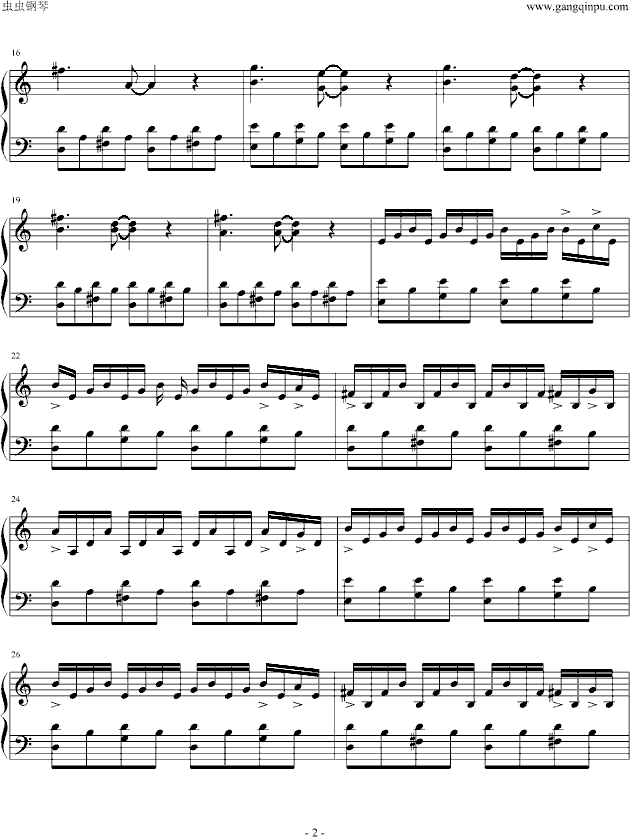 Comptine D'un Autre ete(天使爱美丽)-钢琴谱(钢琴曲)-影视2