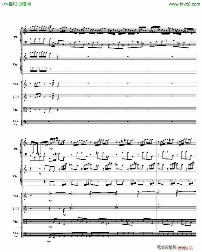 巴赫为四架钢琴写的钢琴协奏曲 钢琴吉他弦乐组_巴哈 Bach Johann Sebastian7