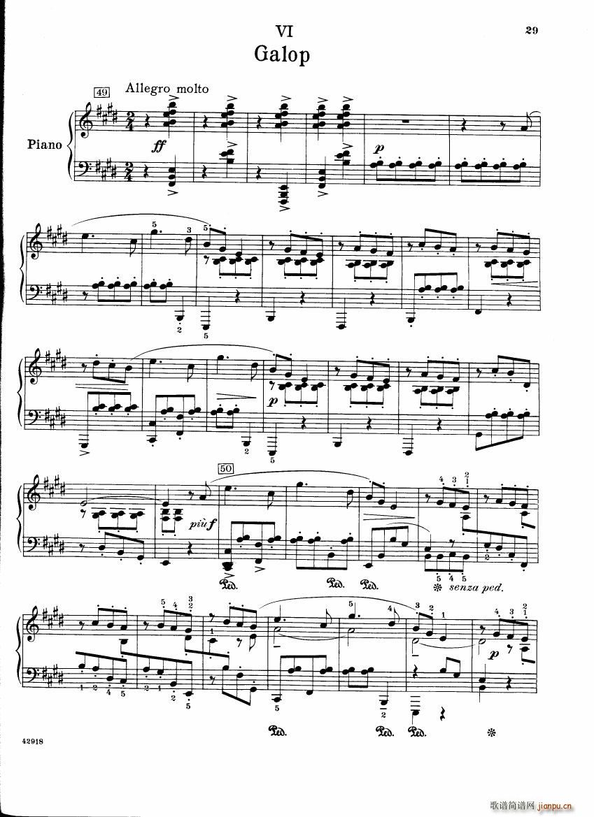 Barber op 28 Souvenirs piano solo29