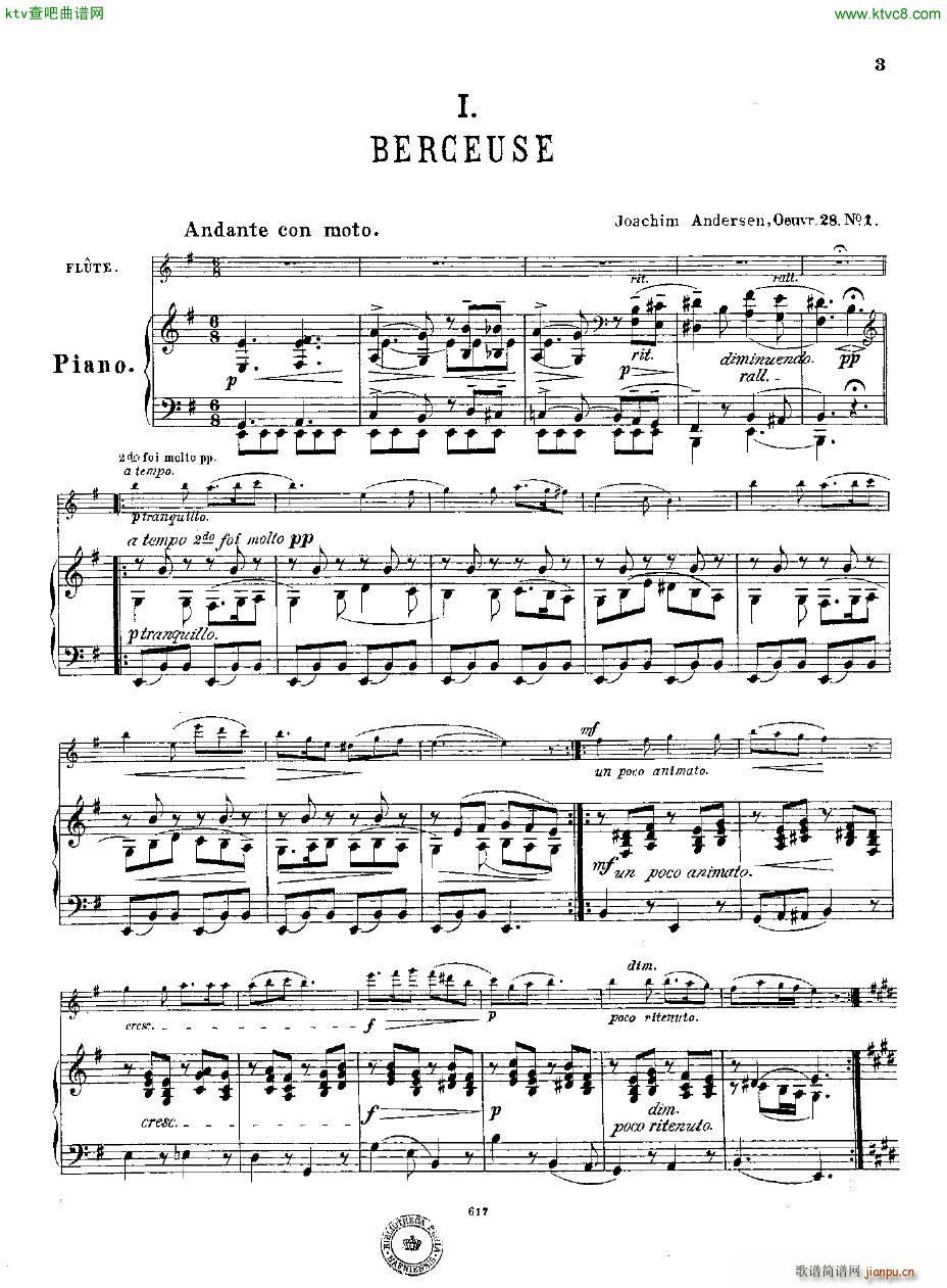 Andersen op 28 Deux morceaux fl pno2