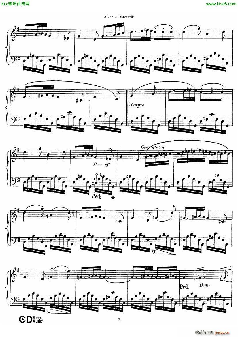 Alkan op 65 no 6 Barcarolle3