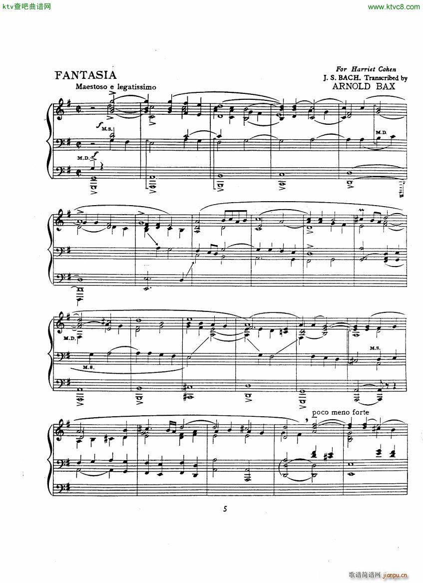 Bach JS A transcription book for Harriet Cohen7