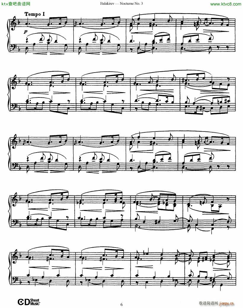 Balakirev Nocturne No 36