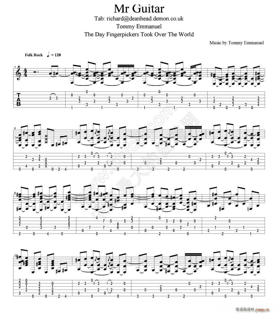 tommy emmanuel mr guitar（指弹吉他）1