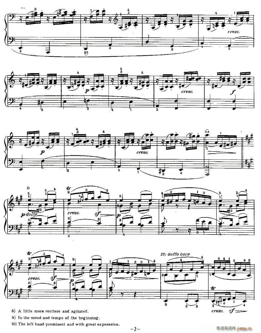 贝多芬钢琴小品（Bagatelles）Op 33 之四2