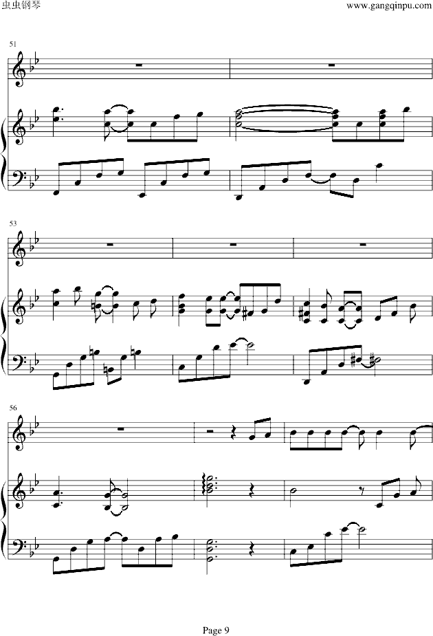 从开始到现在 钢琴弹唱版-钢琴谱(钢琴曲)-裴勇俊9